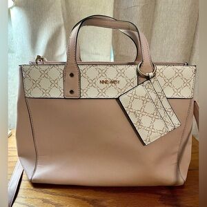 Nine West Blush and Cream Tote Bag